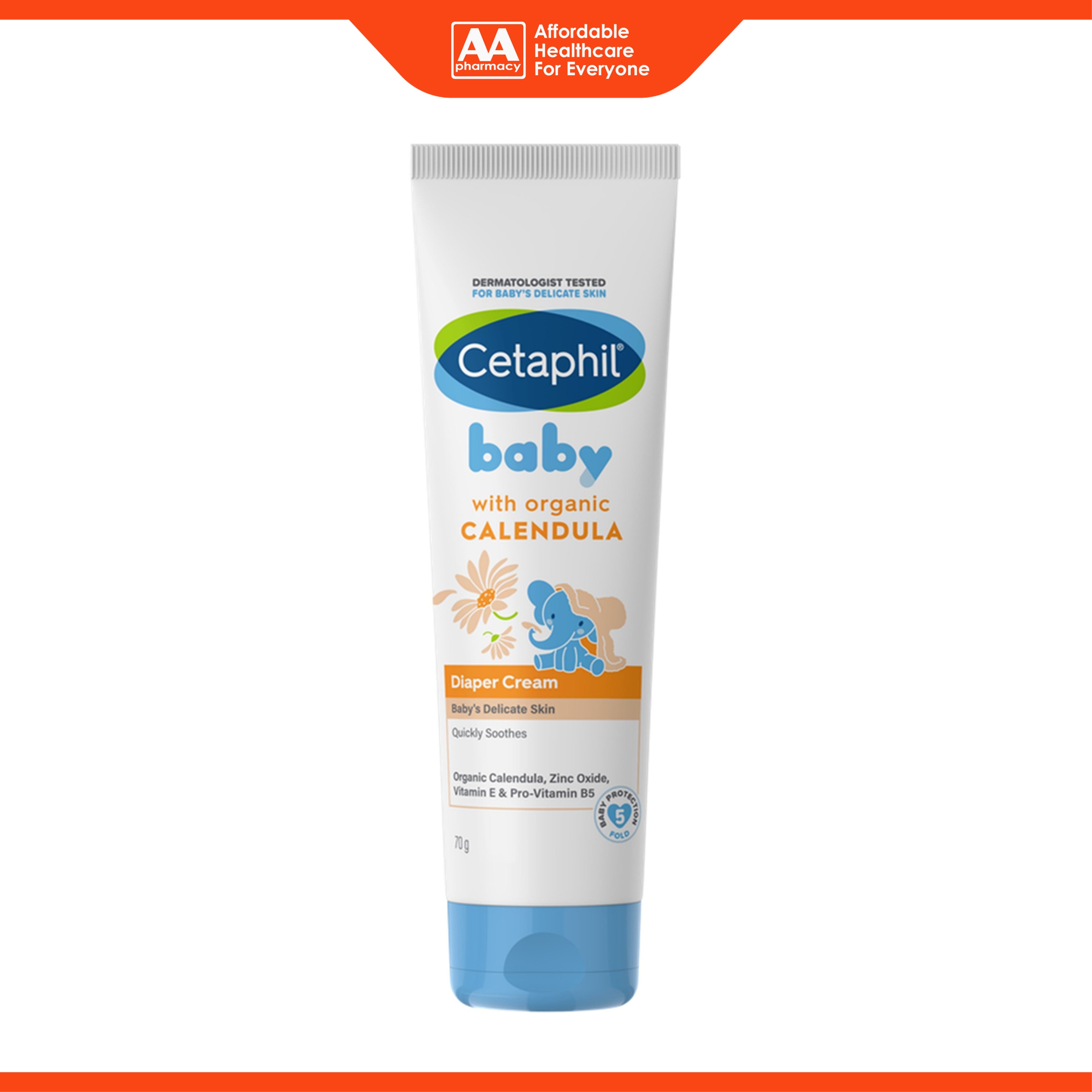 Cetaphil Baby Diaper Cream with Organic Calendula 70g