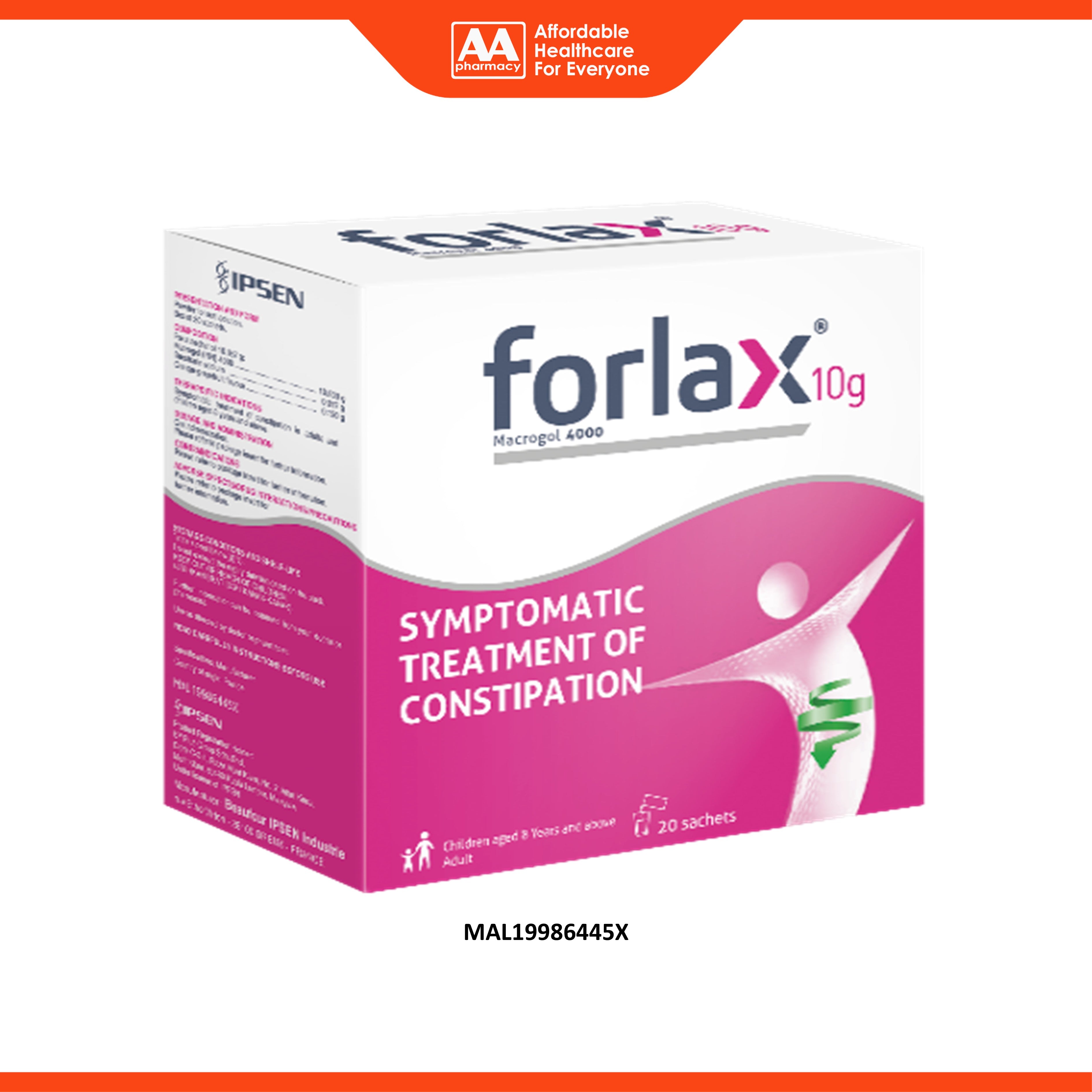 Forlax Powder 10g Sachet 20's (For Adult)