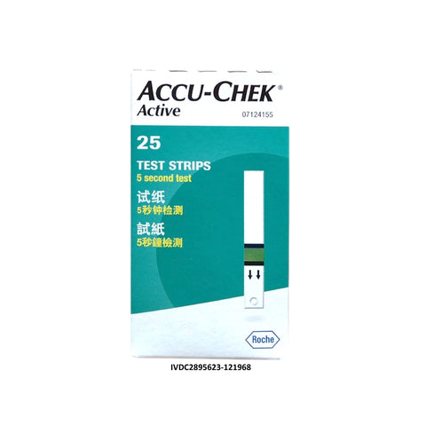 Accu-Chek Active Glucose Test Strip 25's