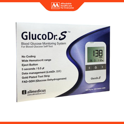 Gluco Dr.S Blood Glucose Monitoring System (AGM-513S) Starter Kit 1’s