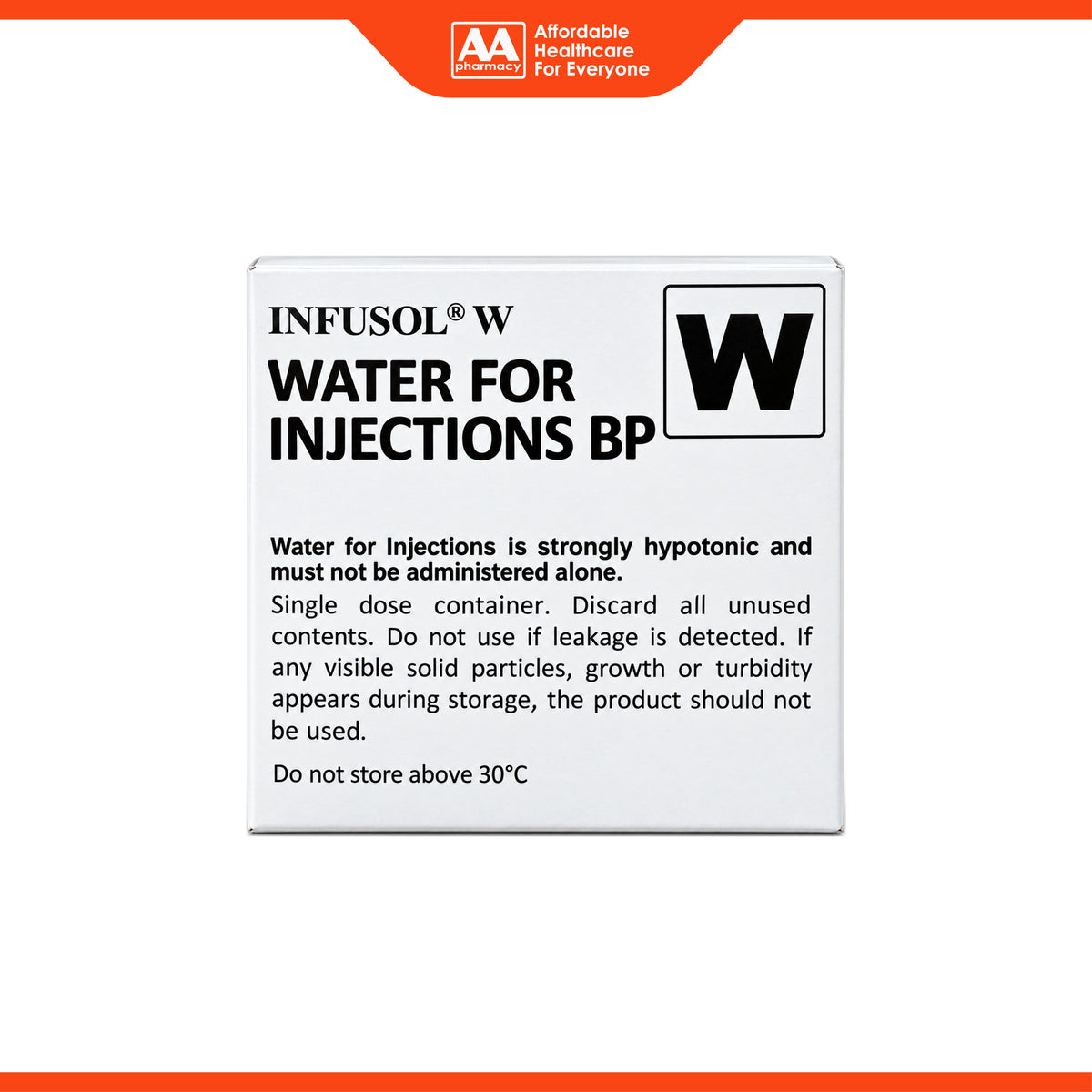 Infusol W Water For Injections BP Ampoule (20 x 10ml)