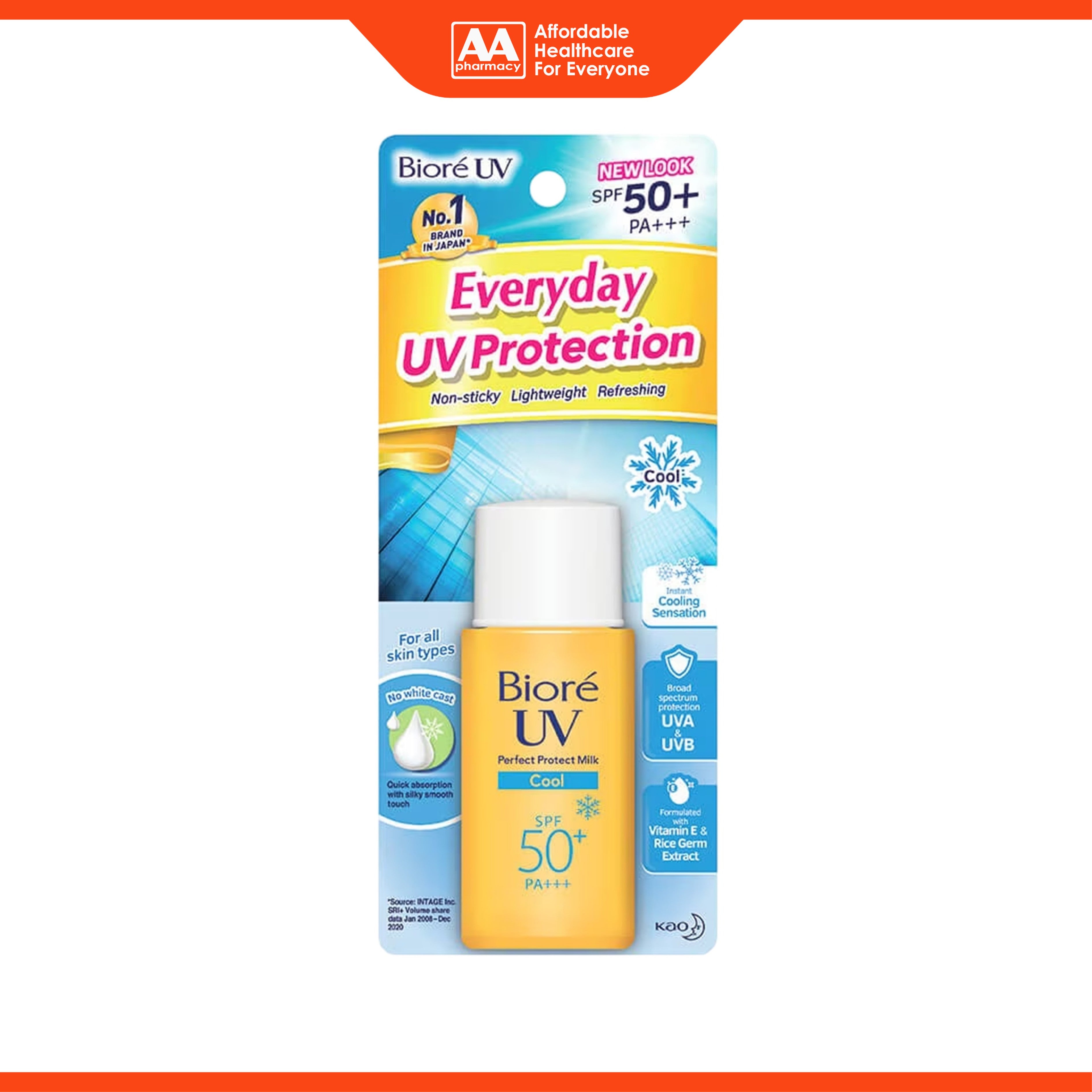Bioré UV Perfect Protect Milk (Cool) SPF50+ PA+++ 25mL