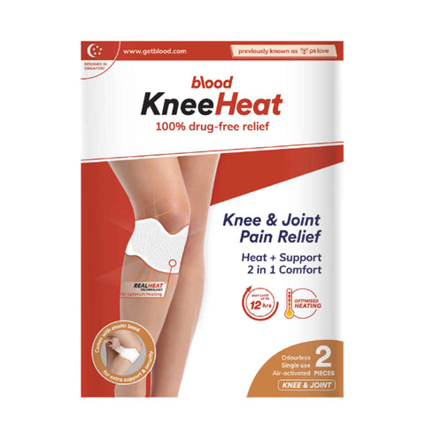 Blood PS Love Knee Heat Pain Relief Patch 2's