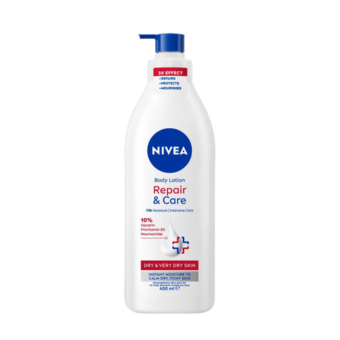 Nivea Repair & Care Body Lotion 400mL - with Glycerin, Provitamin B5 & Niacinamide
