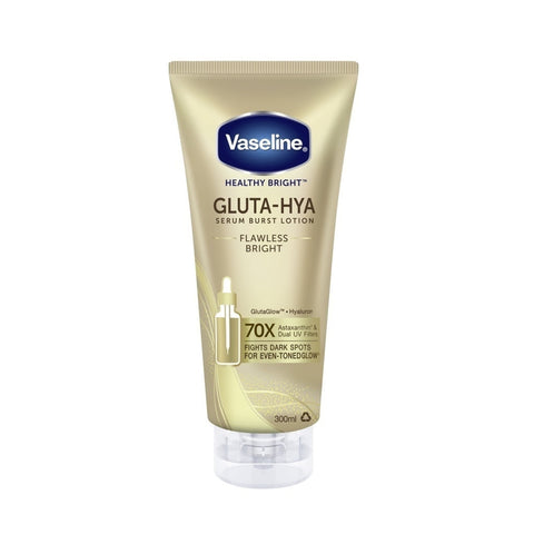 Vaseline Healthy Bright Gluta-Hya Serum Burst UV Lotion (Flawless Bright) 300mL