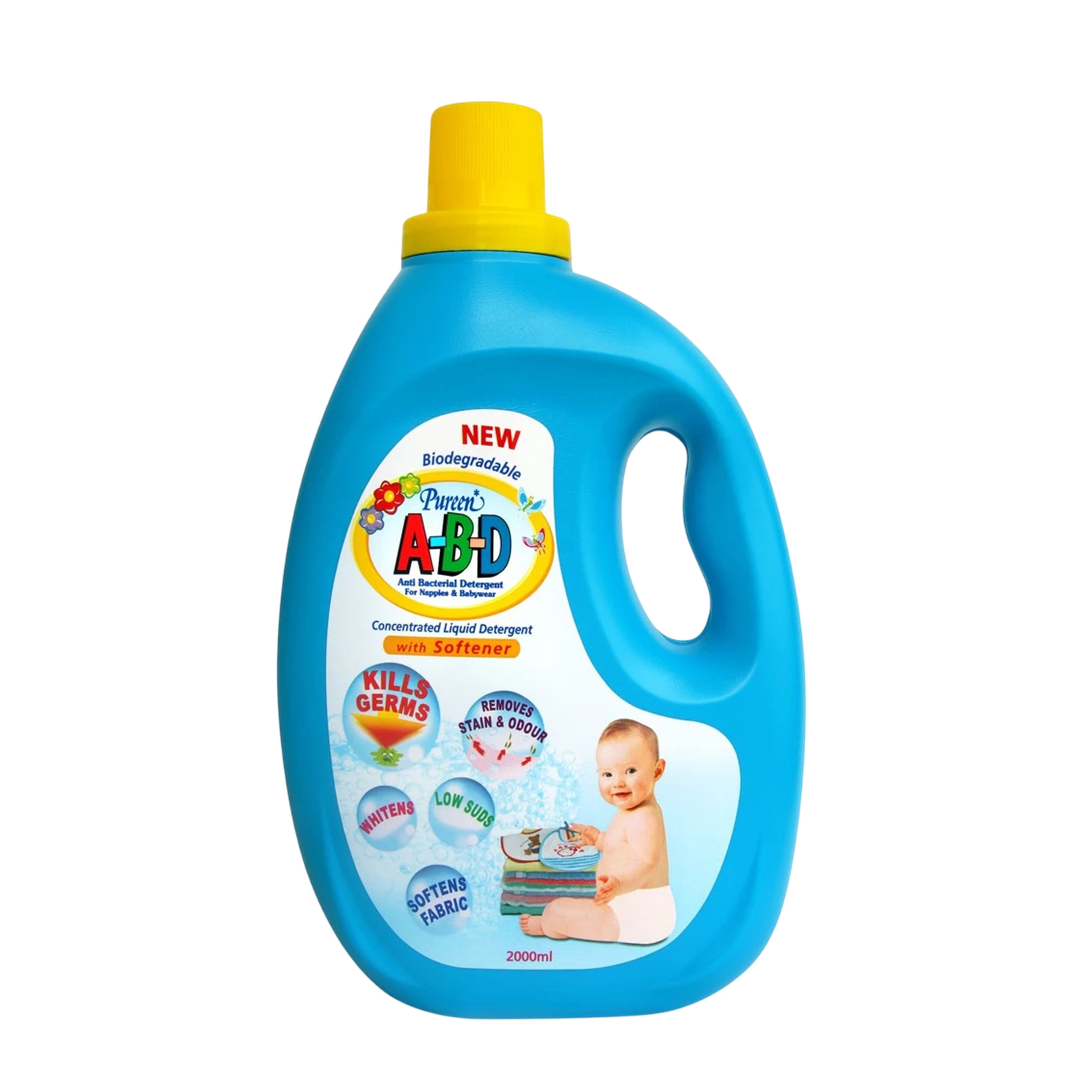 Pureen A-B-D Antibacterial Concentrated Liquid Detergent With Softener 2000mL