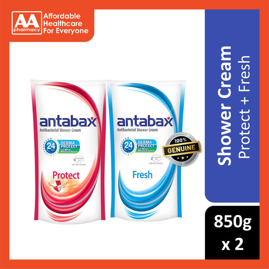 Antabax Shower Cream Refill (Protect+Fresh) 850g x2