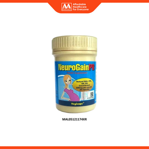NeuroGain PB (Natural DHA, EPA, AA, OA) 500mg Vegecapsule 30's