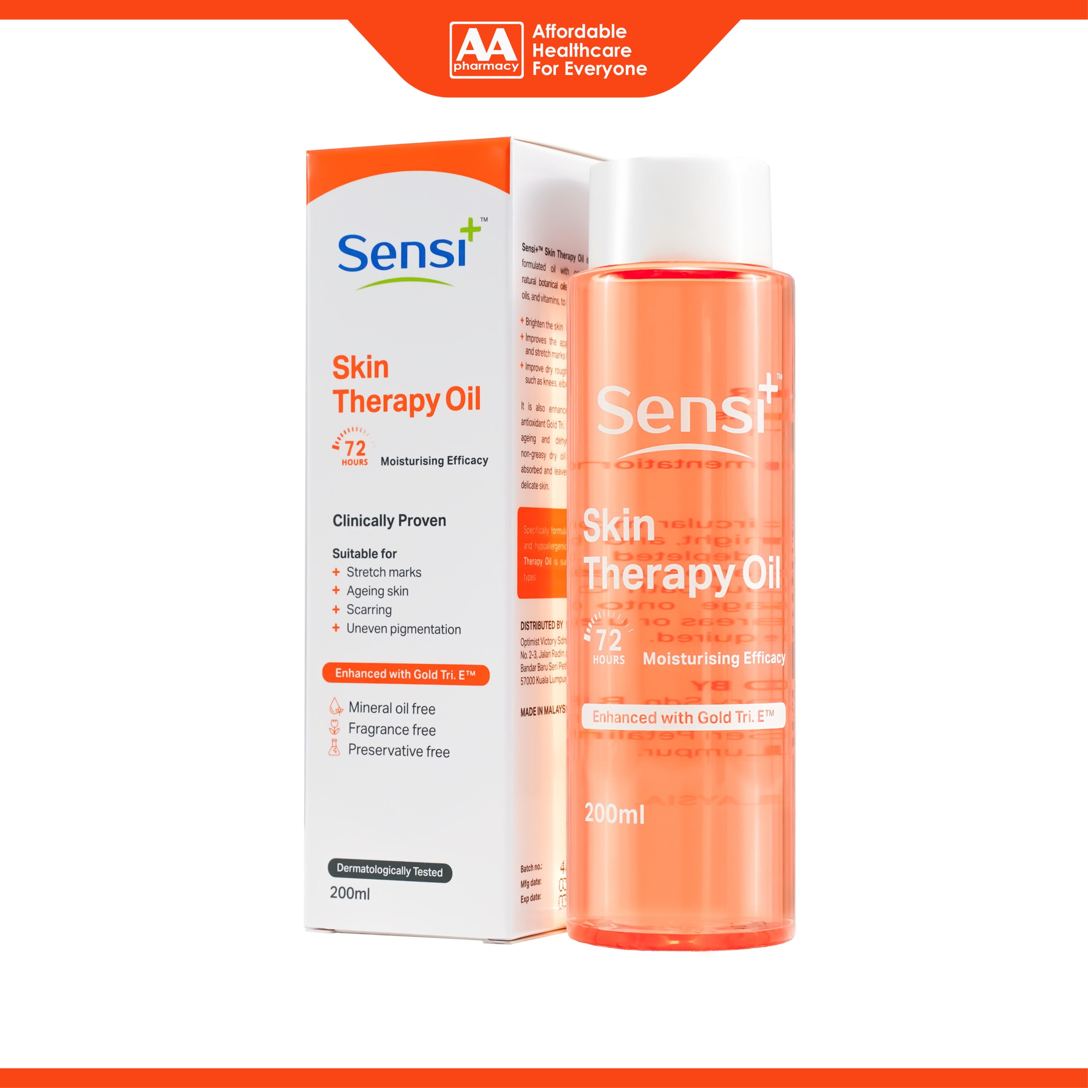 Sensi+ Skin Therapy Oil 200mL