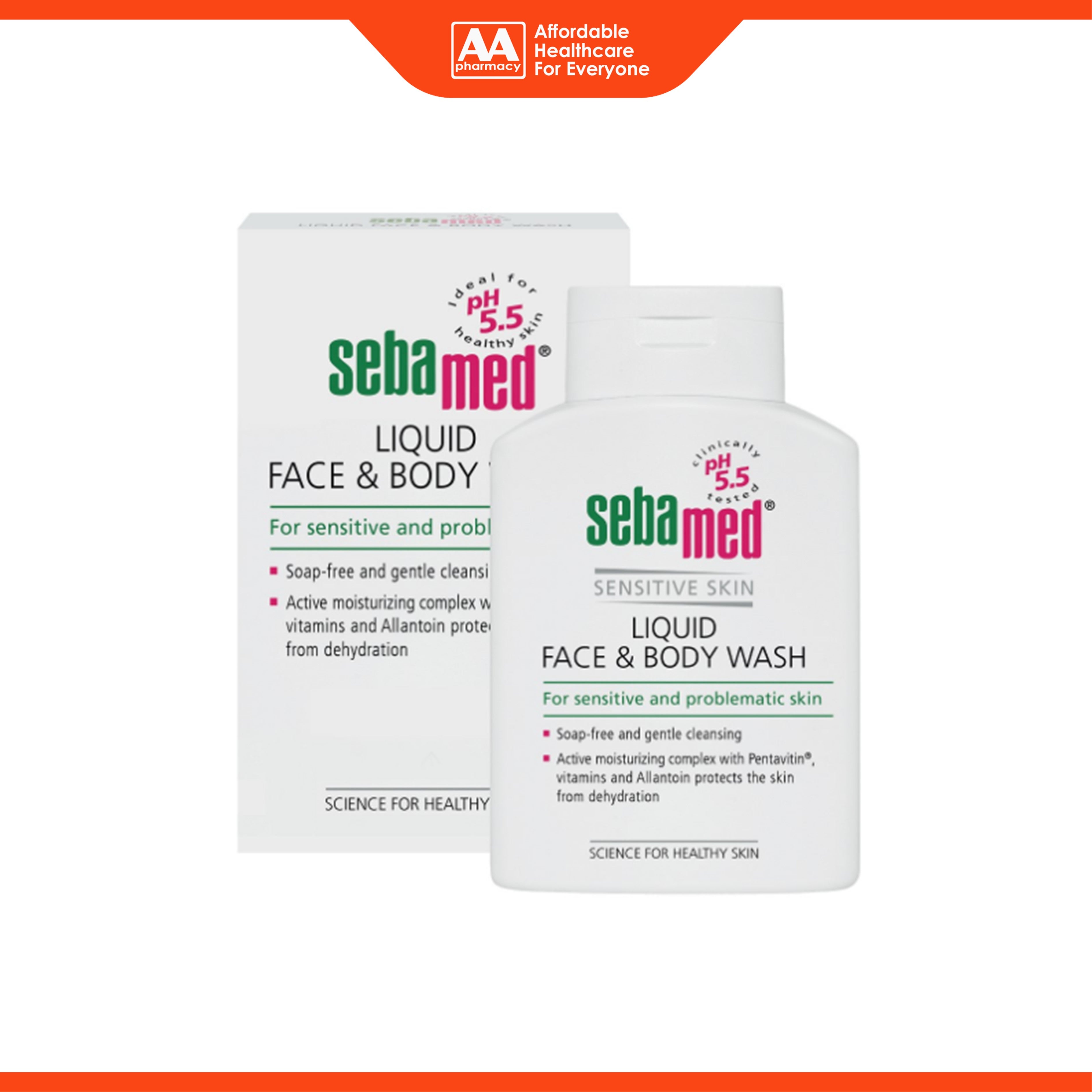 Sebamed Liquid Face and Body Wash 200mL