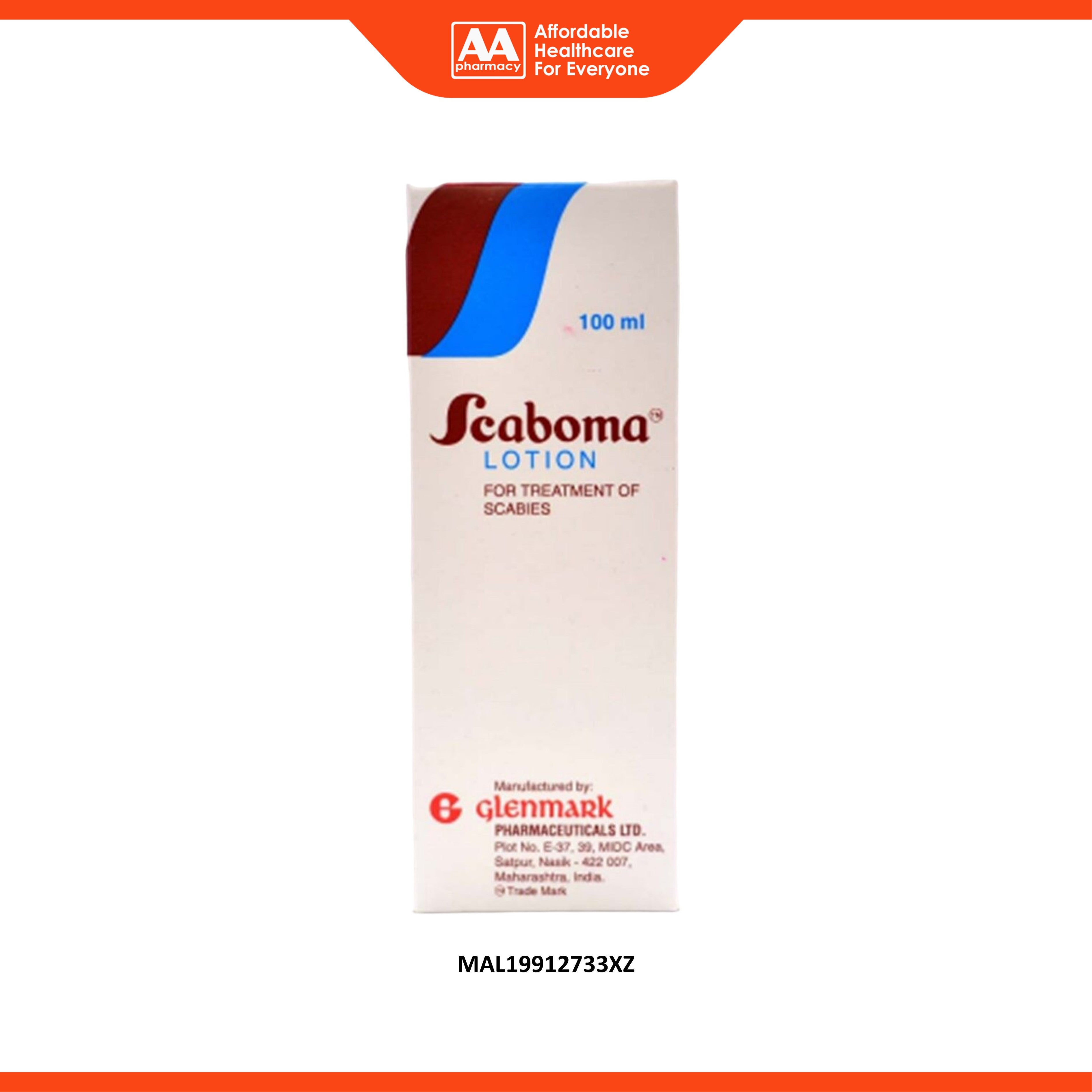 Scaboma Lotion 100mL (Treatment For Scabies)