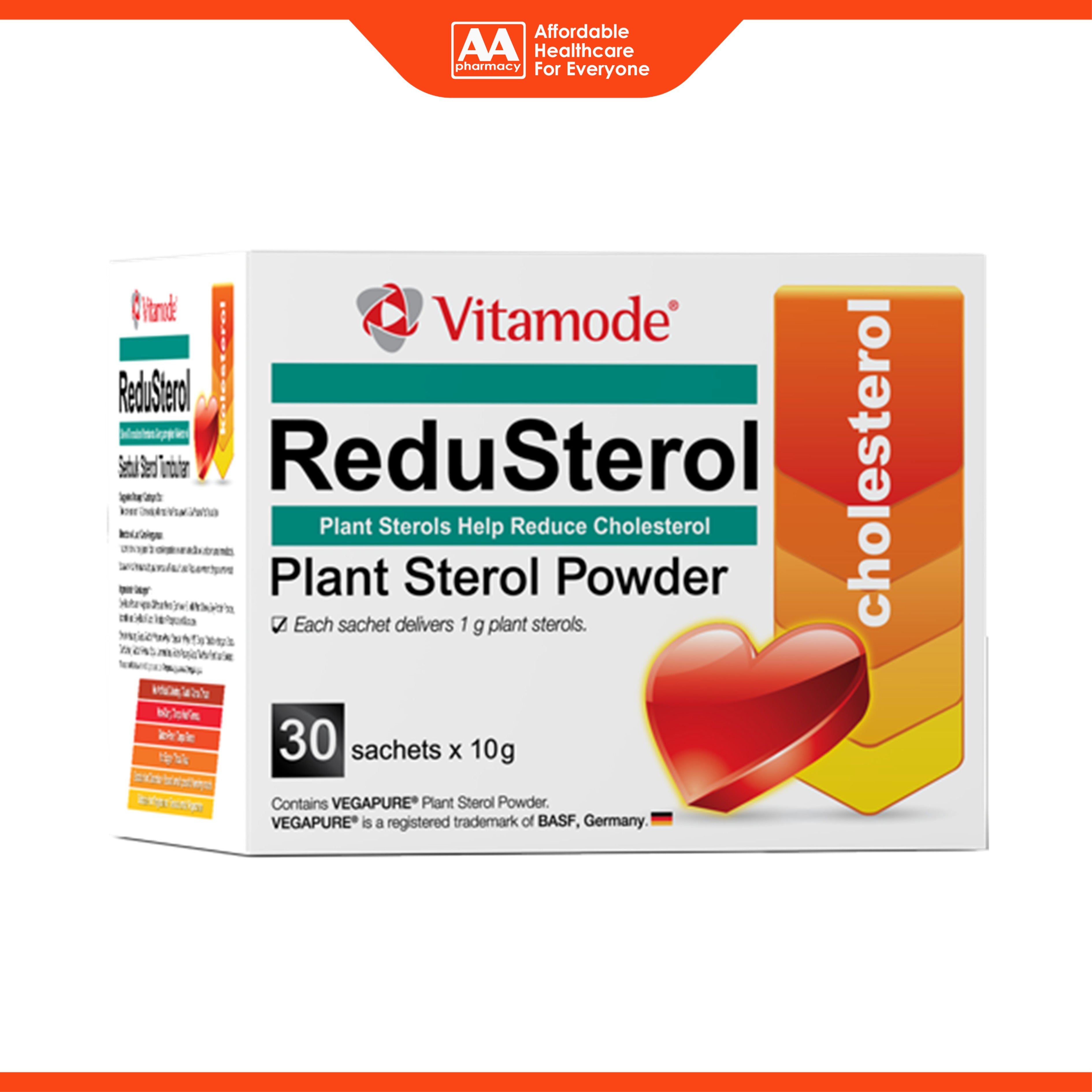Vitamode ReduSterol Plant Sterol Powder Sachet 10gx30's