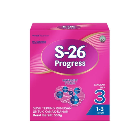 S-26 Progress Milk Formula Step 3 550g (For Children 1-3 Years)
