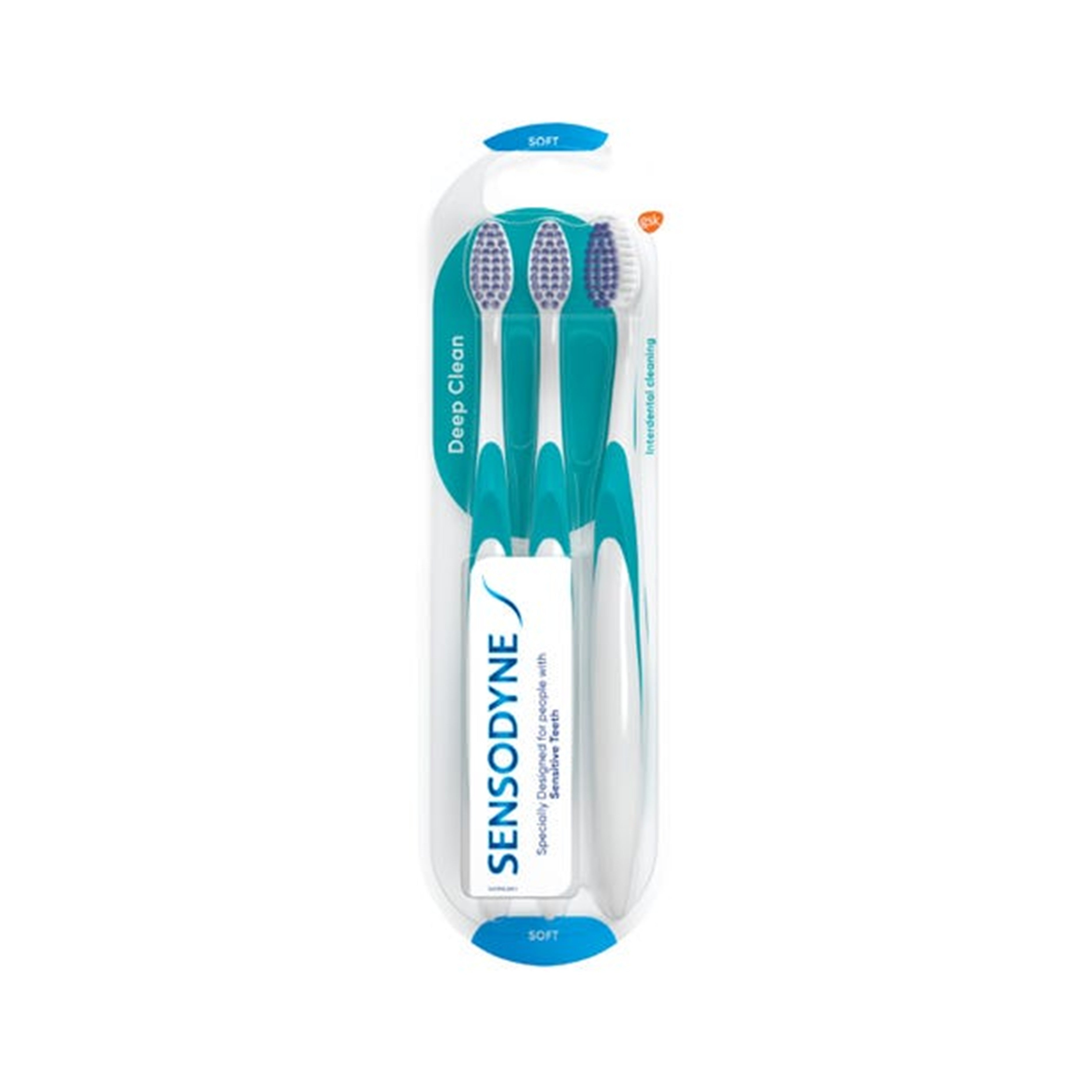 Sensodyne Toothbrush - Deep Clean, Soft (3's)