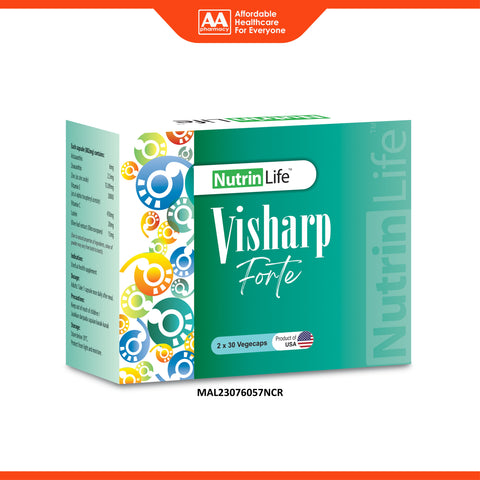 NutrinLife Visharp Forte Vegecapsule 2x30's [Improved Formulation]
