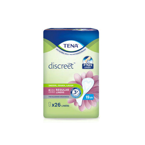 Tena Discreet Liners (For Bladder Weakness, Regular, 19cm) 26's