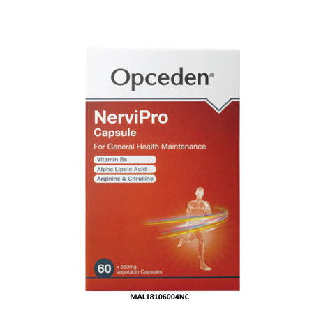 Opceden NerviPro 380mg Vegetable Capsule 60's (Halal) - Nerve Health Management