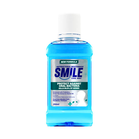 Smile Antibacterial Mouthwash 250mL [New Packaging]