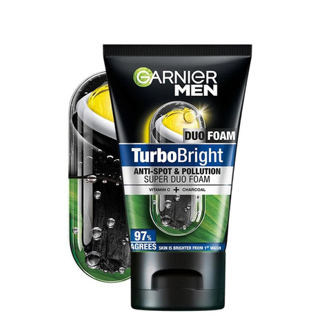 Garnier Men Turbo Bright Super Duo Foam 100mL