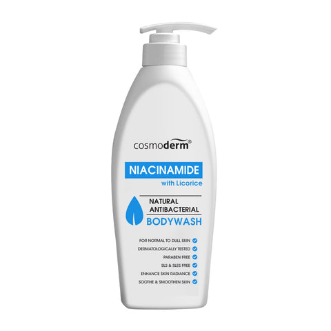 Cosmoderm Niacinamide with Licorice Natural Antibacterial Body Wash 500mL