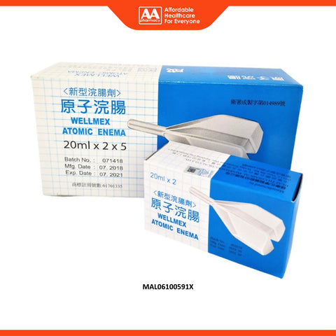 Wellmex Atomic Enema for Adults (Box of 5x2'sx20mL)