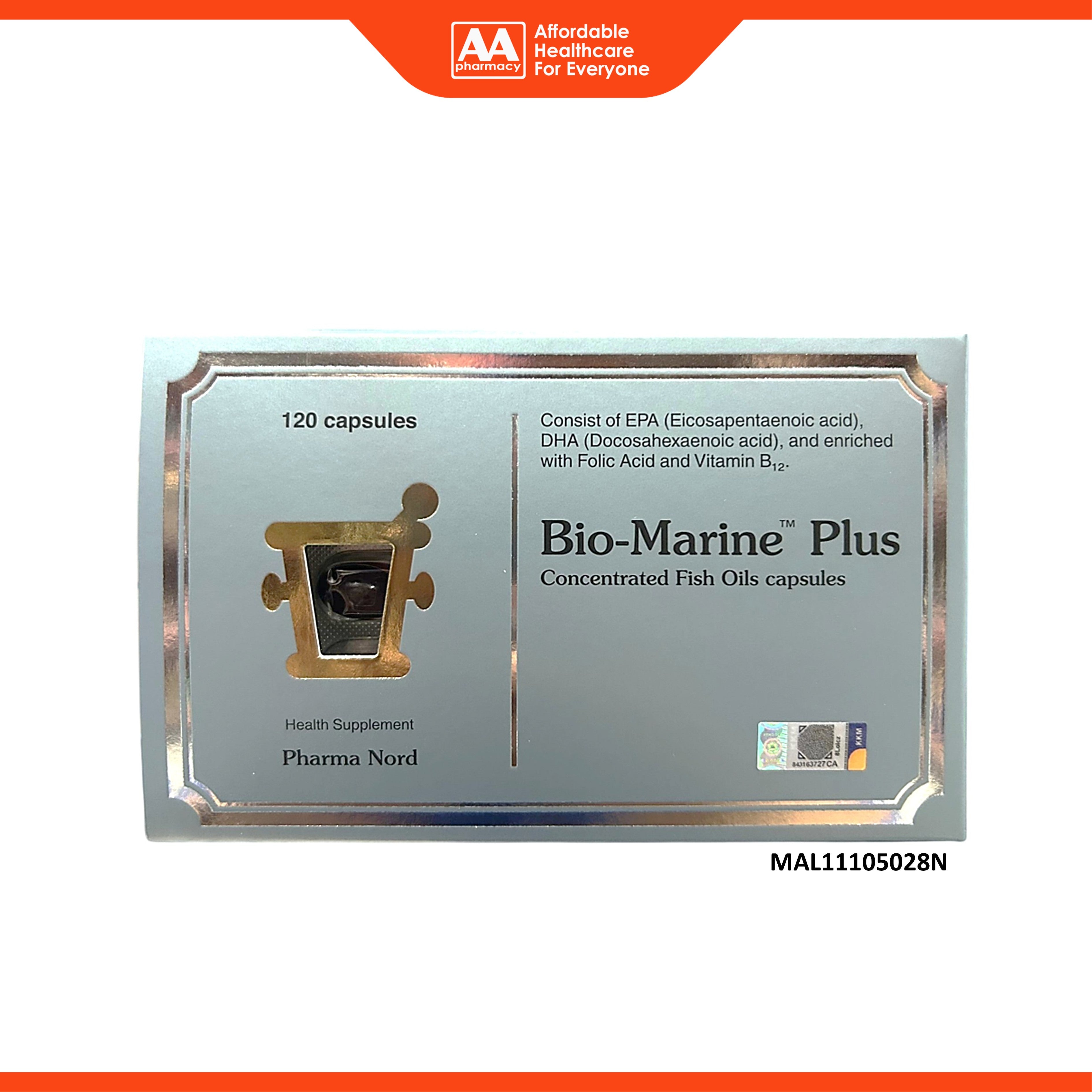 Pharma Nord Bio-Marine Plus Concentrated Fish Oils Capsule 120's