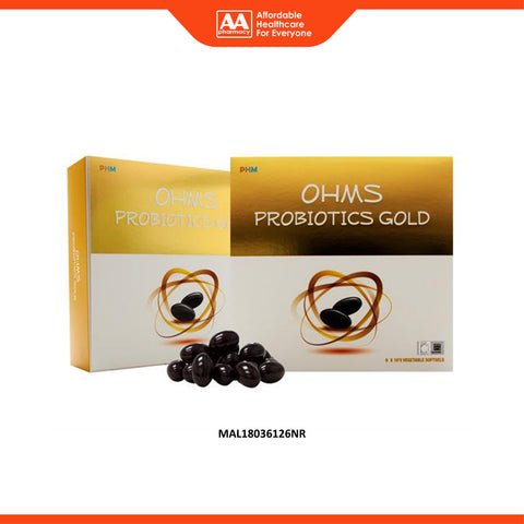 PHM OHMS Probiotics Gold Vegetable Softgel 6x10's