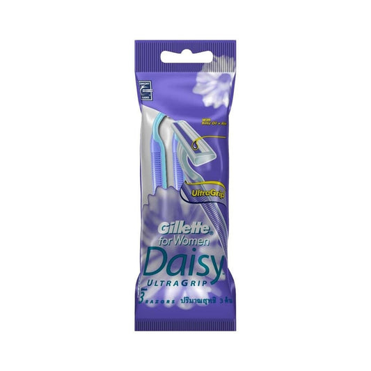 Gillette for Women Daisy UltraGrip (With Baby Oil + Aloe) Disposable Razor 3's