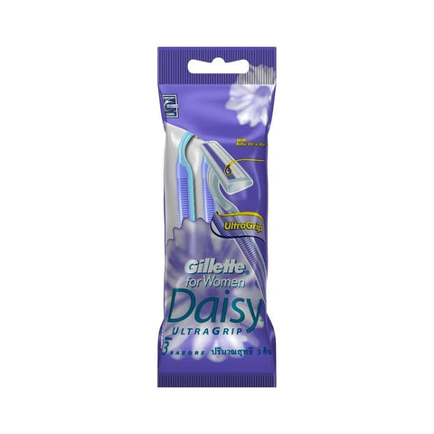 Gillette for Women Daisy UltraGrip (With Baby Oil + Aloe) Disposable Razor 3's