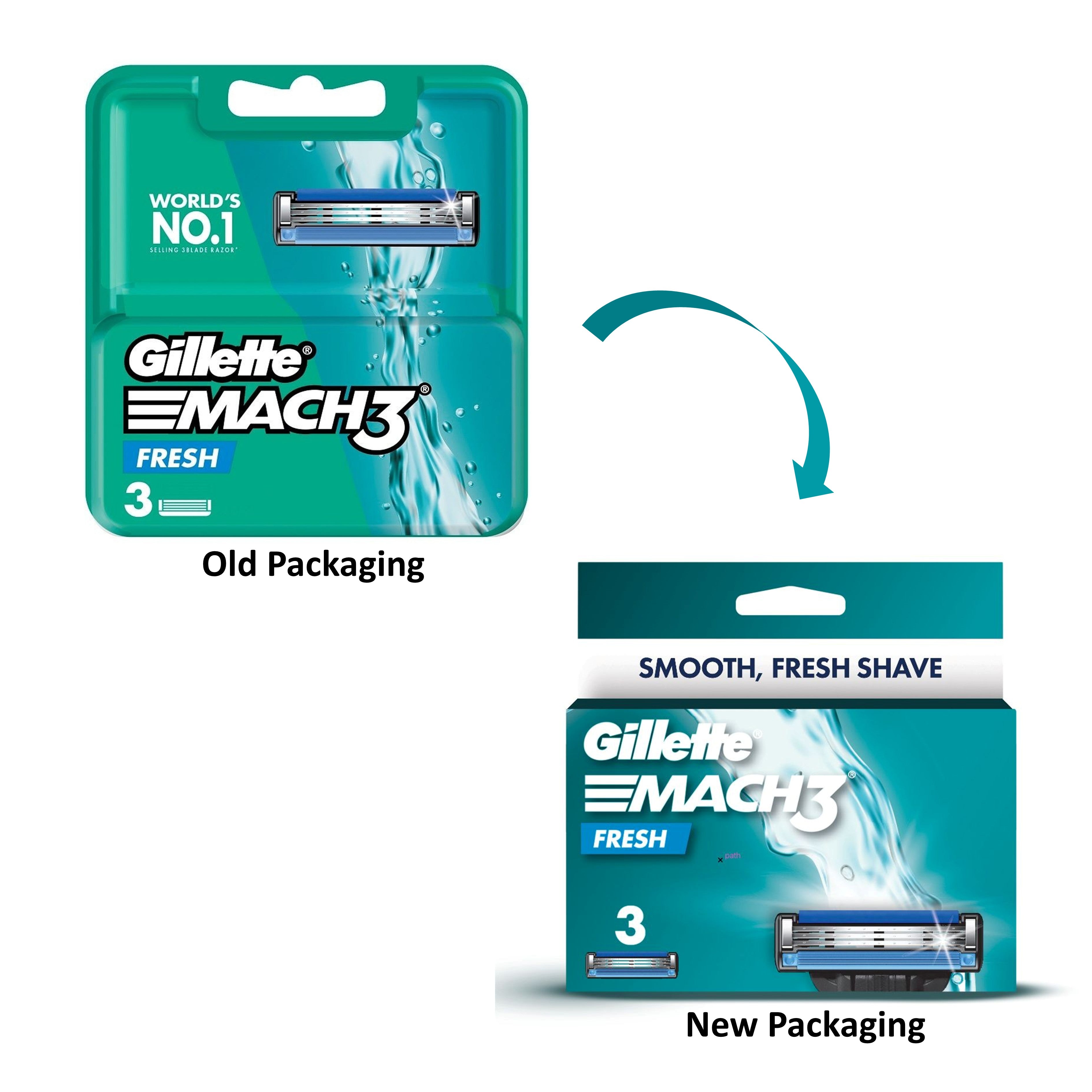 Gillette Mach 3 Fresh Cartridge (3's)