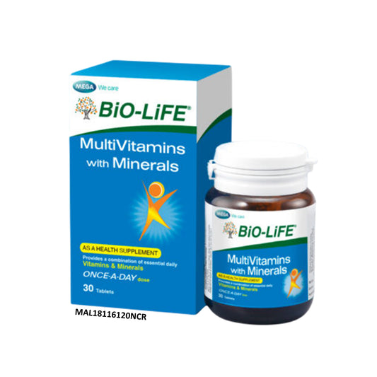 Bio-Life Multivitamins With Minerals Tablet 30's