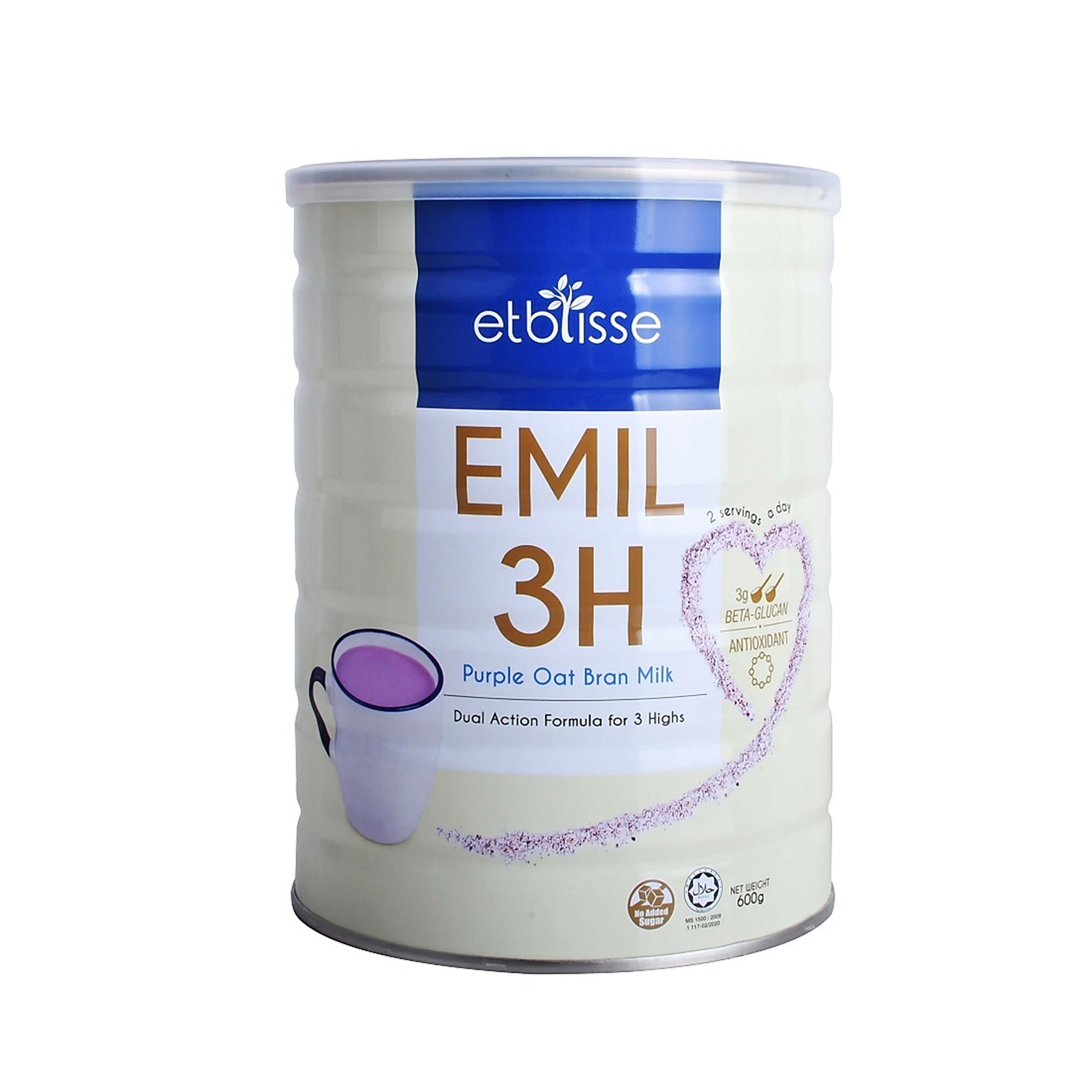 Etblisse Emil 3H Purple Oat Bran Milk 600g