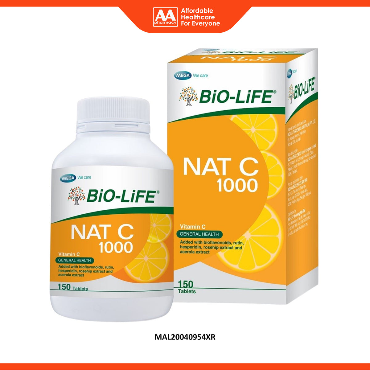 BiO-LiFE Nat C 1000mg Tablet (150's)