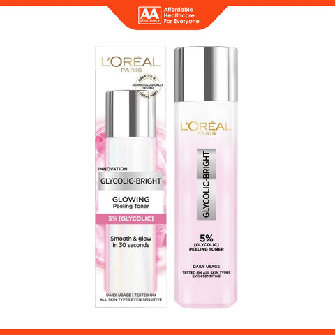 L'Oreal Paris Glycolic-Bright Glowing Peeling Toner 128mL