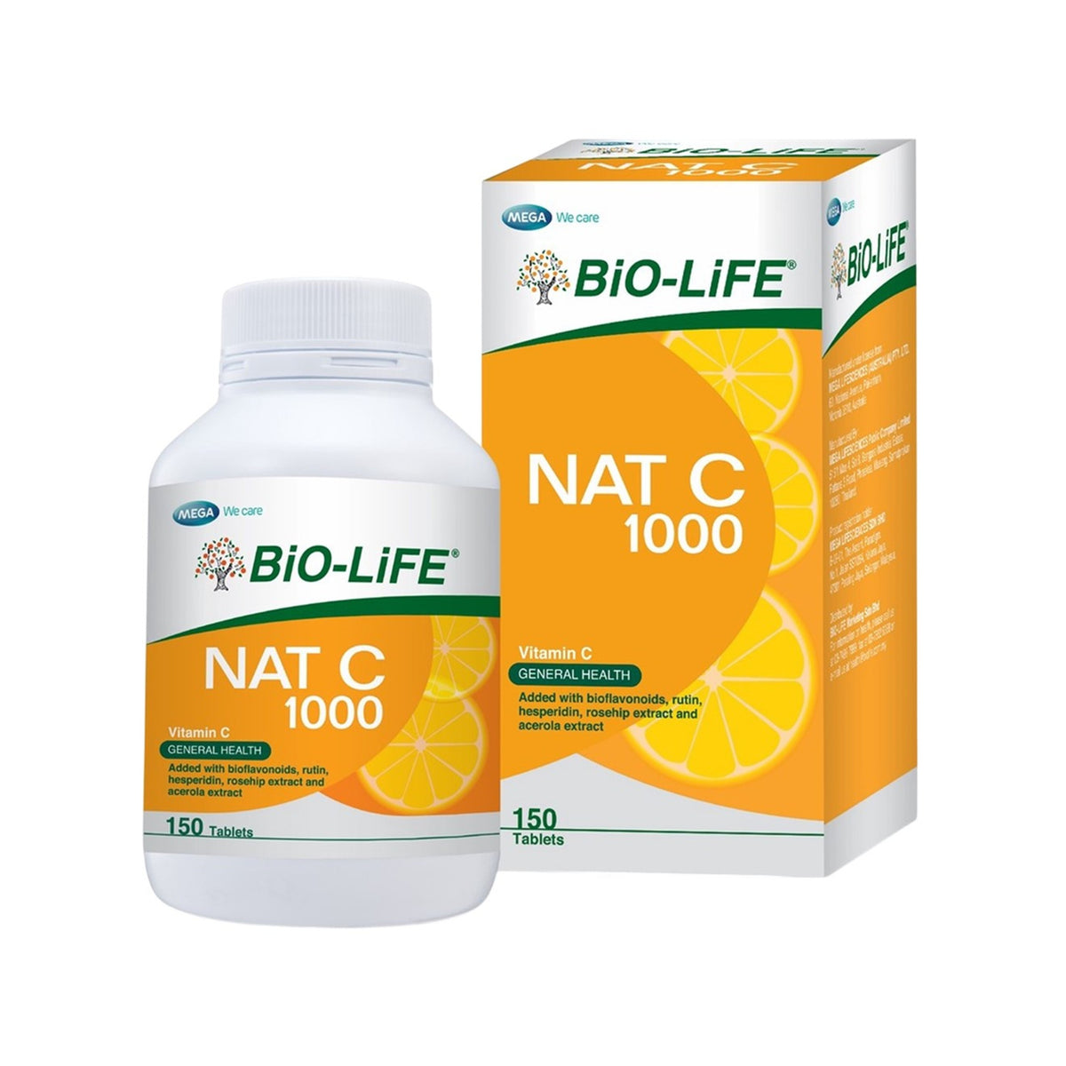 BiO-LiFE Nat C 1000mg Tablet (150's)