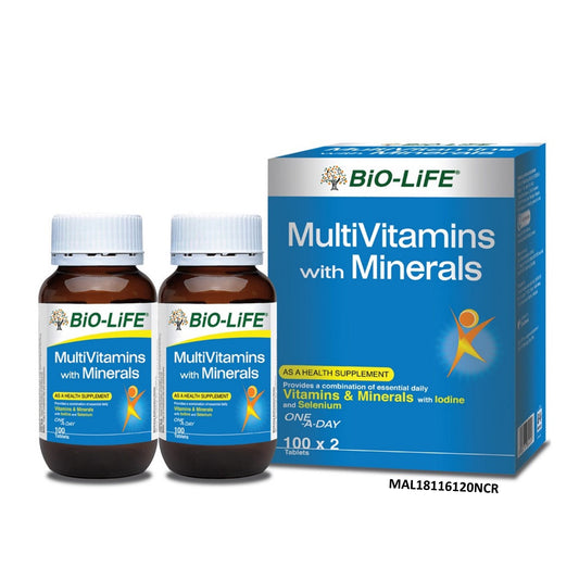 Bio-Life Multivitamins With Minerals Tablet 2x100's