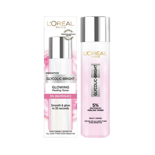 L'Oreal Paris Glycolic-Bright Glowing Peeling Toner 128mL