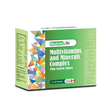 NutrinLife Multivitamins And Minerals Complex Film Coated Tablet 2x90's [New Packaging]