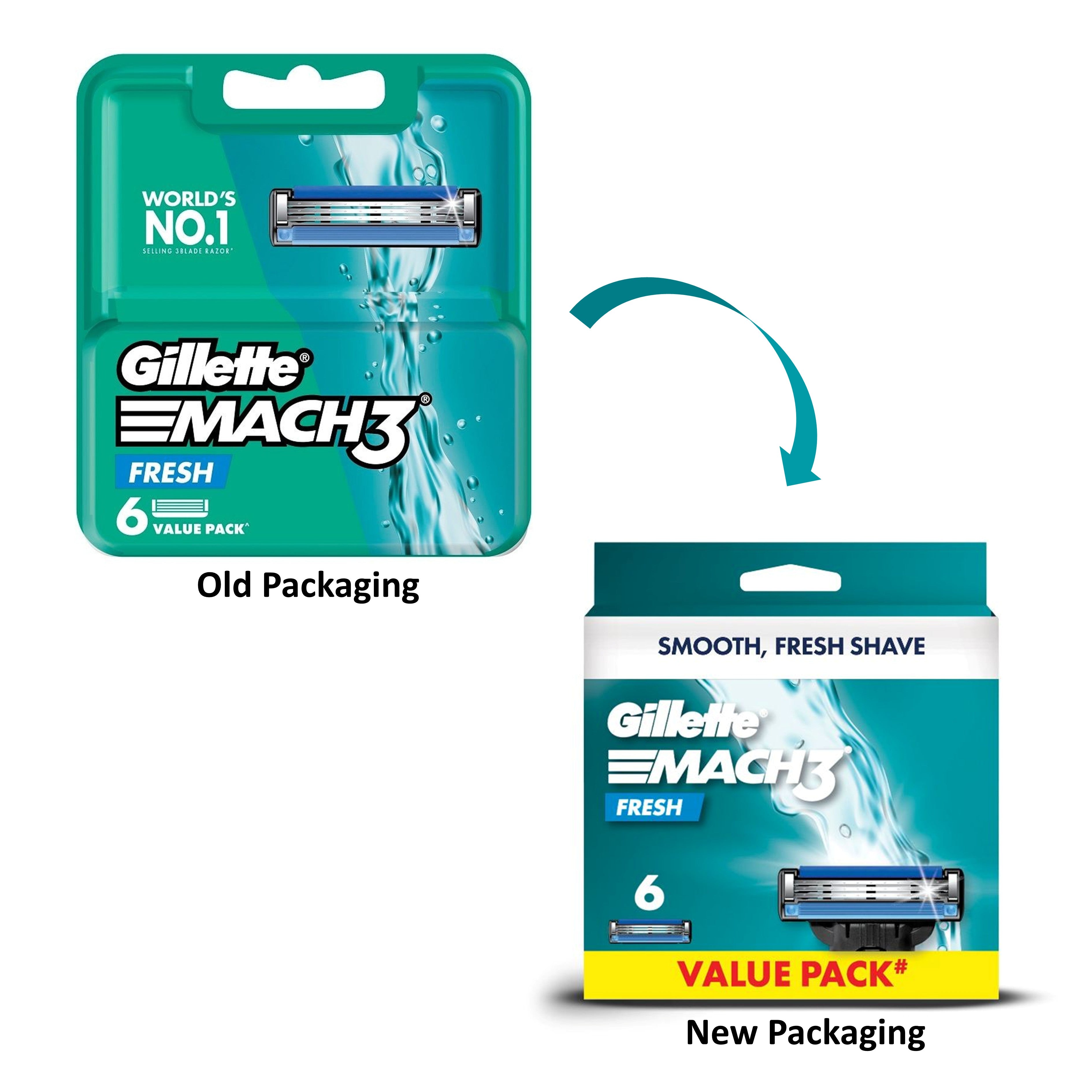 Gillette Mach 3 Fresh Cartridge (6's)