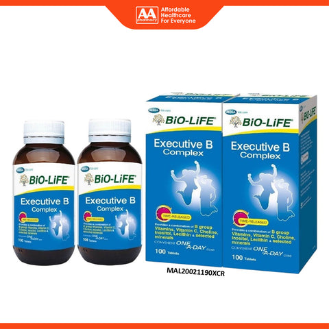Bio-Life Executive B Complex Tablets 2x100's [Twinpack]
