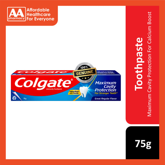 Colgate Maximum Cavity Protection (Great Regular Flavour) Toothpaste 75g