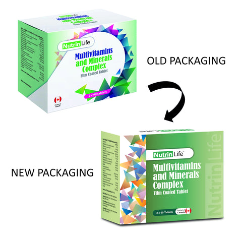 NutrinLife Multivitamins And Minerals Complex Film Coated Tablet 2x90's [New Packaging]
