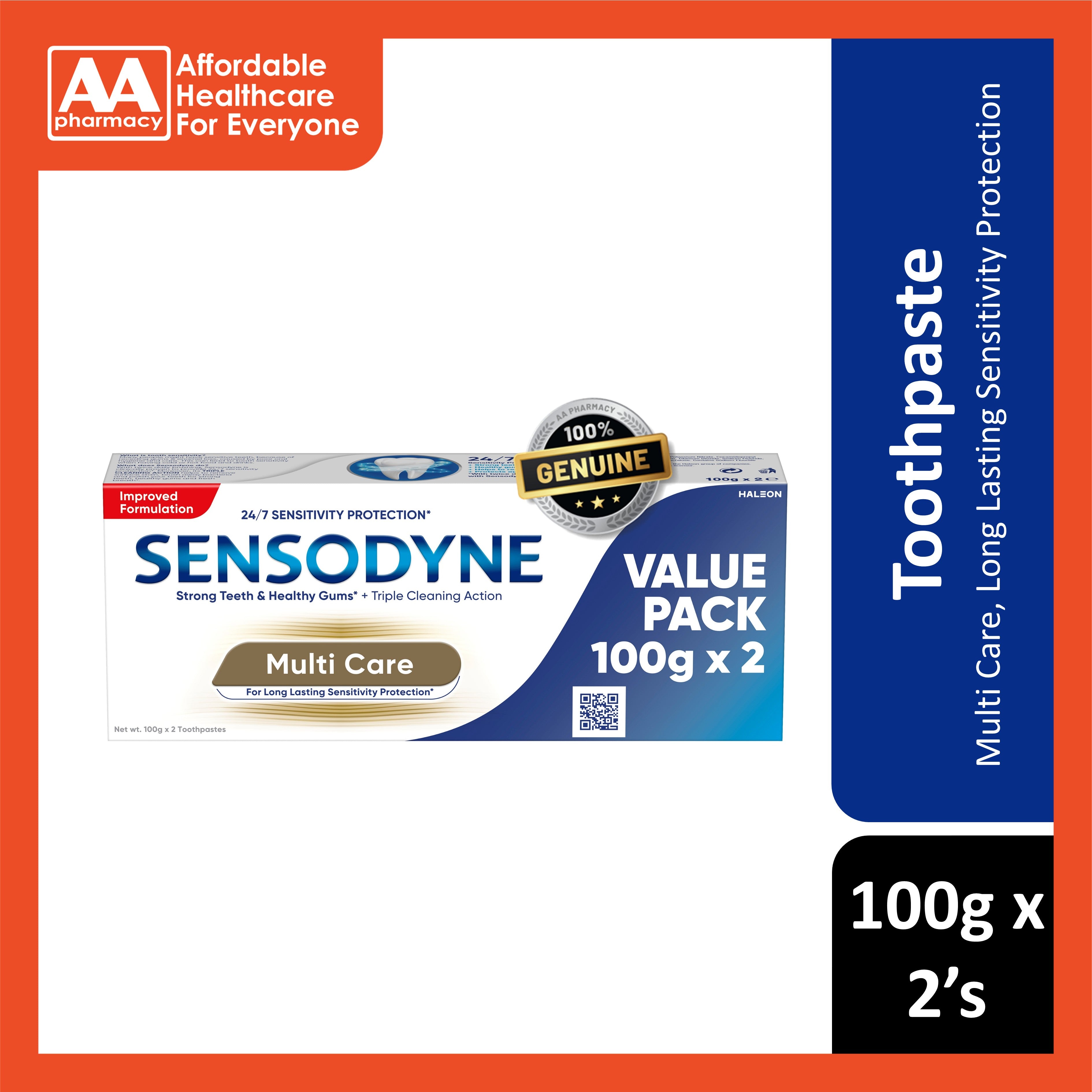 Sensodyne Toothpaste (Multi Care) 100gx2's [Twinpack]