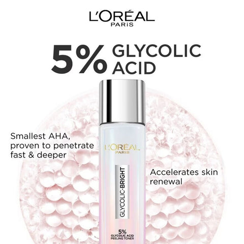 L'Oreal Paris Glycolic-Bright Glowing Peeling Toner 128mL