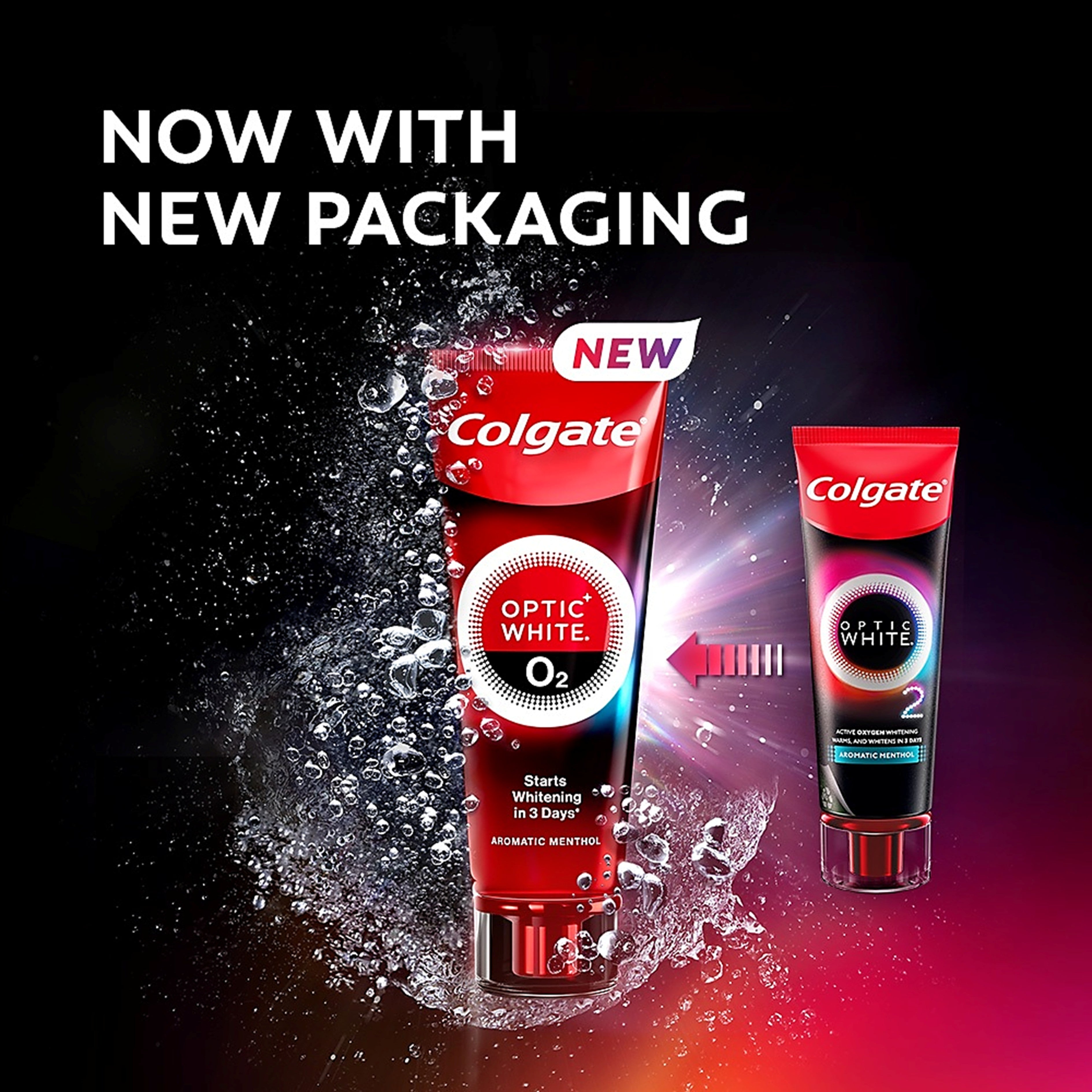 Colgate Toothpaste - Optic White O2 Oxygen Whitening Aromatic Menthol (85g)