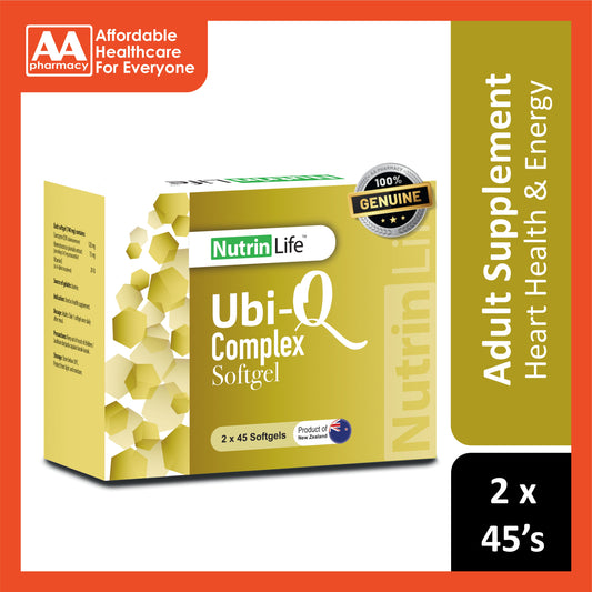 NutrinLife Ubi-Q Complex Softgel 2x45's [New Packaging]