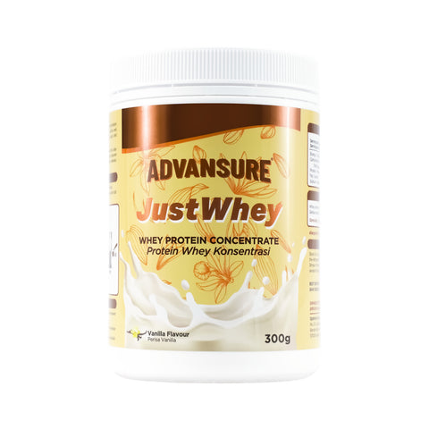Advansure JustWhey Whey Protein Concentrate 300g (Vanilla Flavour)