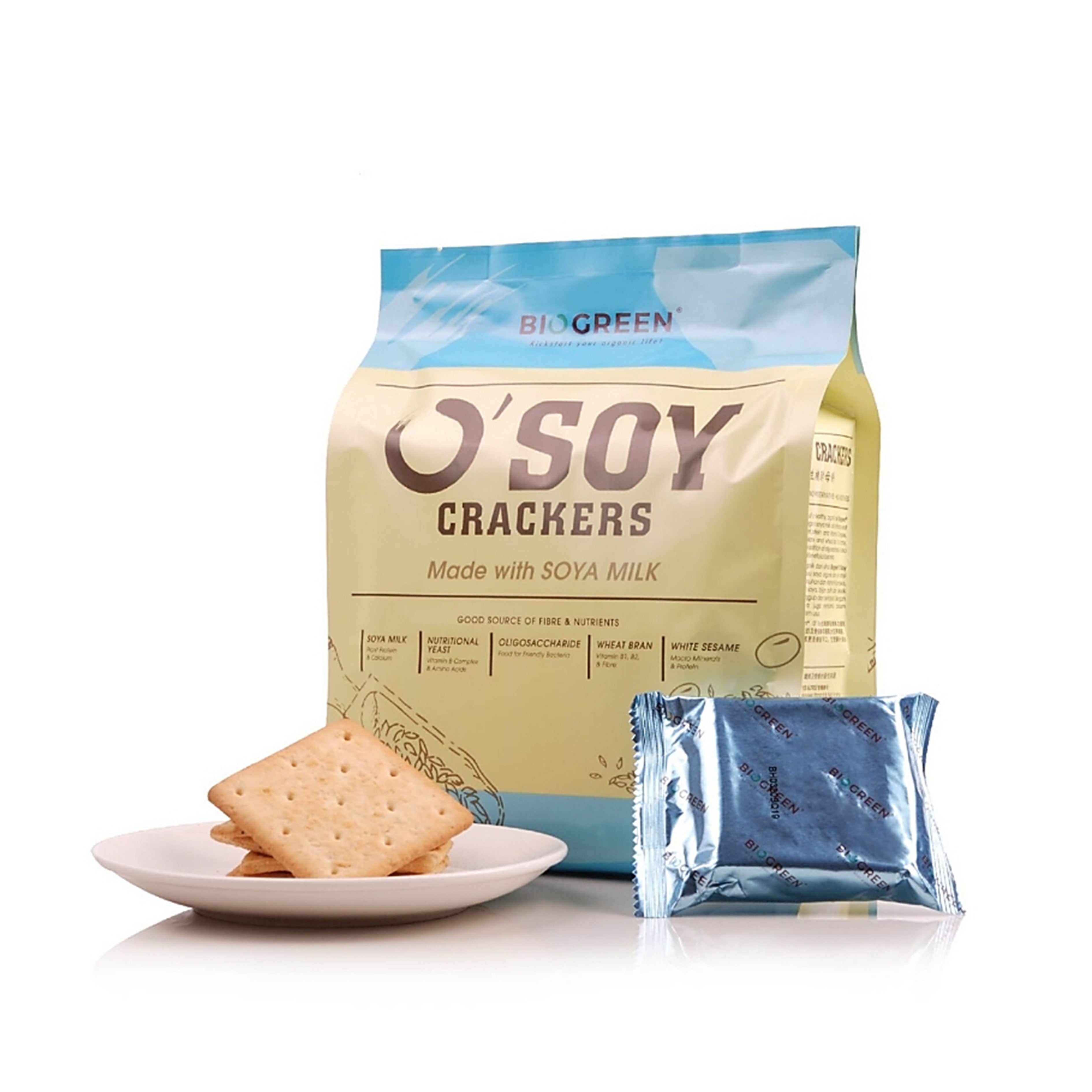 Biogreen O'Soy Crackers 30gx16's