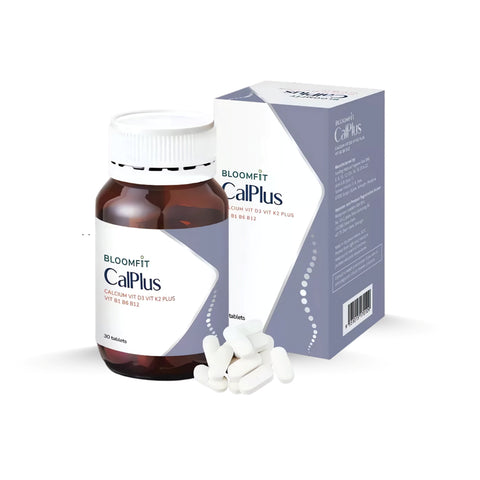 Bloomfit CalPlus (Calcium, Vitamins D3, K2 Plus Vitamins B1, B6, B12) Tablet 2x30's
