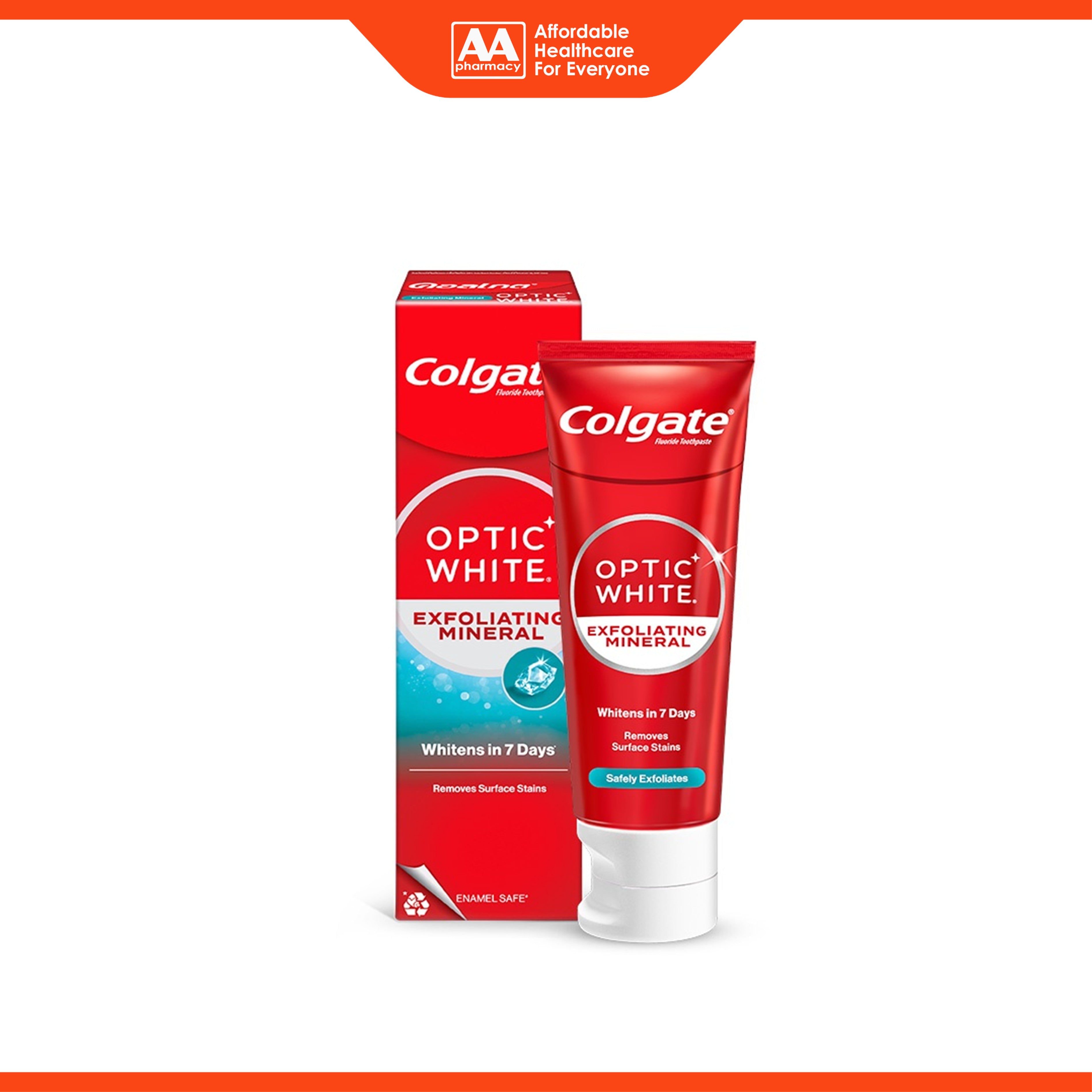 Colgate Toothpaste - Optic White Exfoliating Mineral (100g)